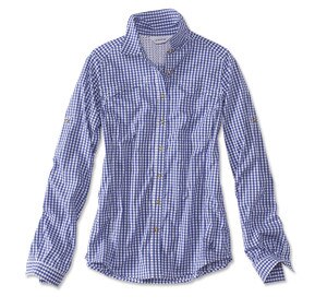 Orvis River Guide Tech Shirt Womens in Ocean Blue